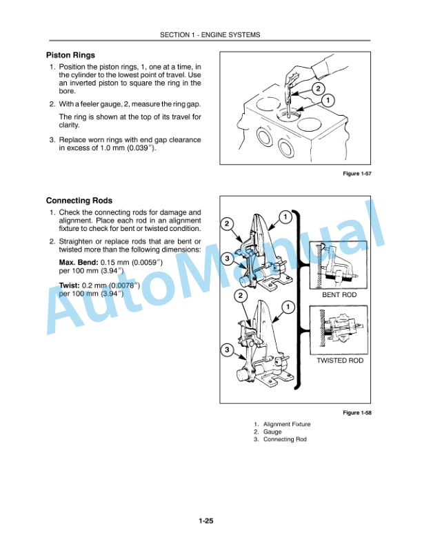 New Holland 1530, 1630, 1725, 1925, TC25, TC25D, TC29, TC29D, TC33, TC33D Repair Manual 86599231-2