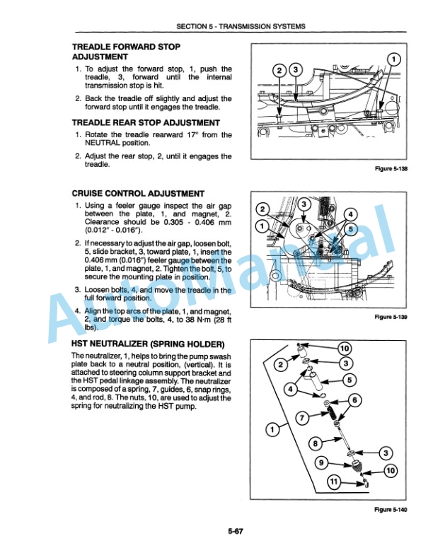New Holland 1530, 1630, 1725, 1925, TC25, TC25D, TC29, TC29D, TC33, TC33D Repair Manual 86599233-4