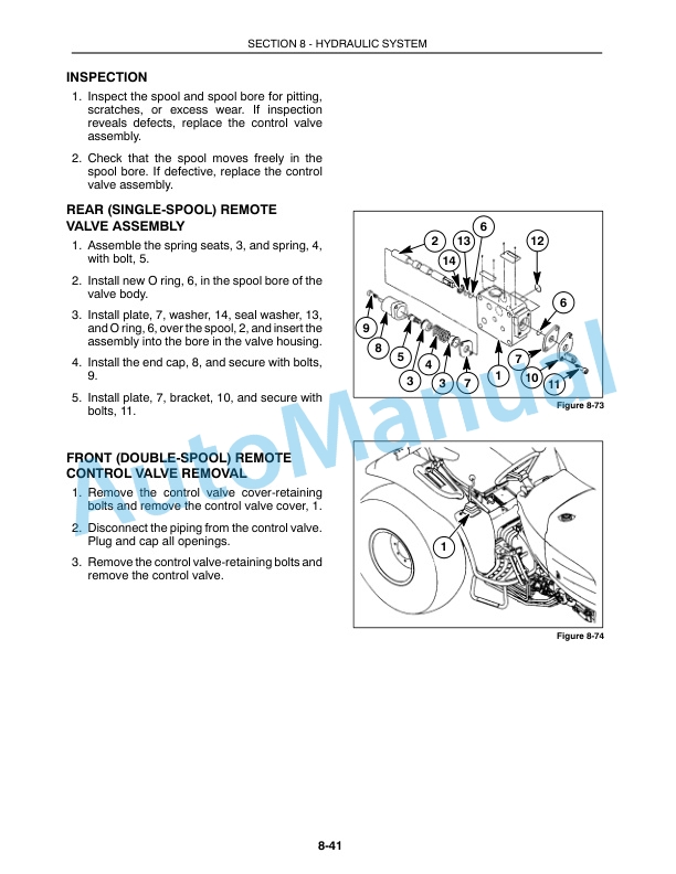 New Holland 1530, 1630, 1725, 1925, TC25, TC25D, TC29, TC29D, TC33, TC33D Repair Manual 86599234-3