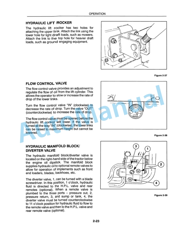 New Holland 1530, 1630 Tractor Operation and Maintenance Manual 42153021-3