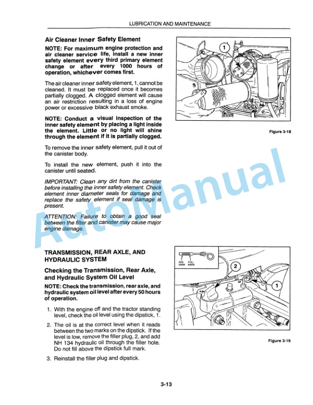 New Holland 1530, 1630 Tractor Operation and Maintenance Manual 42153021-4