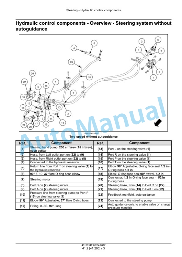 Alternative view of New Holland 160 Speedrower Tier 4B Final Self-Propelled Windrower Service Manual 48126542