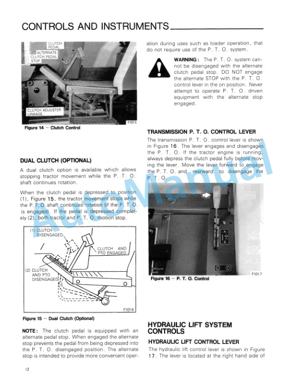 New Holland 1720 Tractor Operation and Maintenance Manual 42172010-2