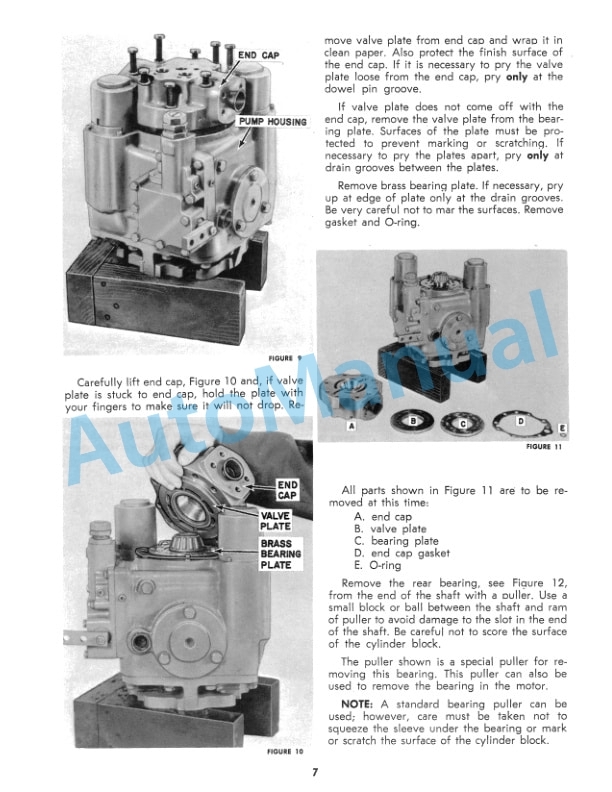 New Holland 1880 Crop Cruiser Hydrostatic Pump Service Manual 40631000-2
