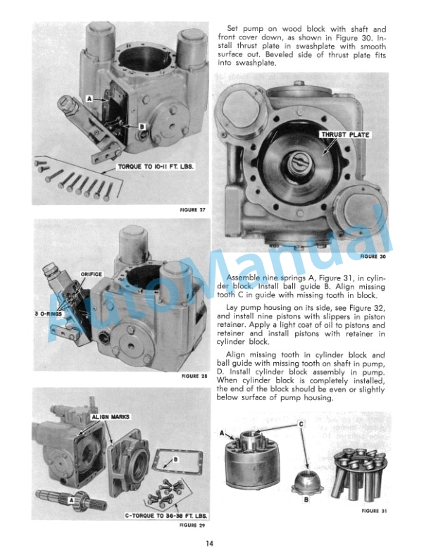New Holland 1880 Crop Cruiser Hydrostatic Pump Service Manual 40631000-3