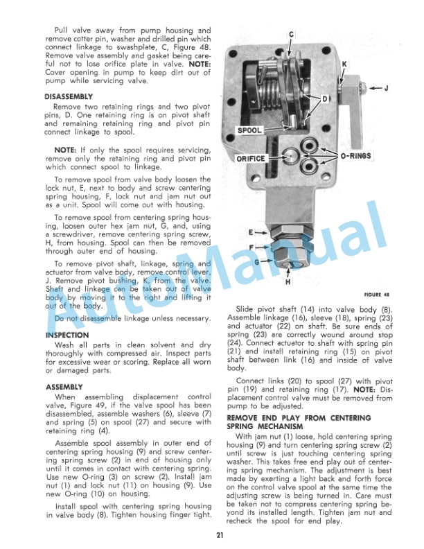 New Holland 1880 Crop Cruiser Hydrostatic Pump Service Manual 40631000-4