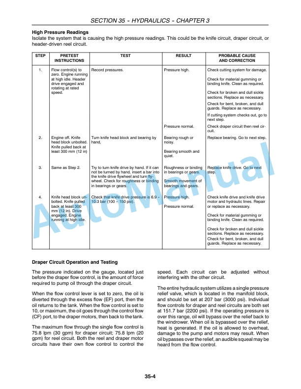 New Holland 18HB, 21HB, 25HB, 30HB, 36HB Service Manual 84157369-3