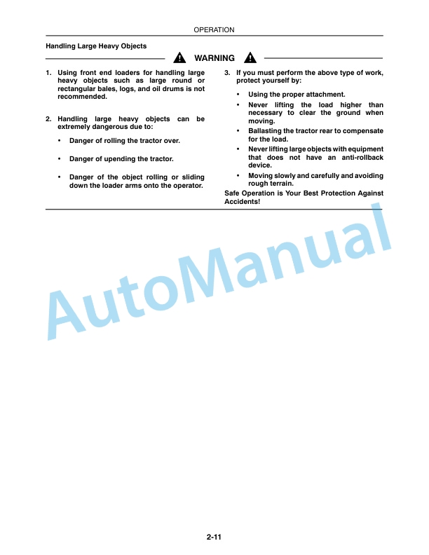 New Holland 18LA Loader Operation and Maintenance Manual 87571257-3