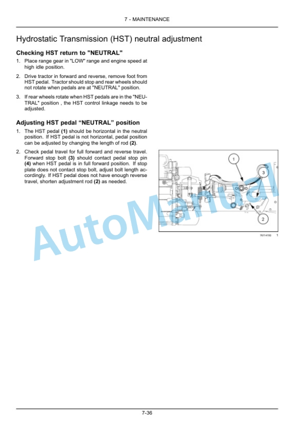 New Holland 20, 25 Boomer Compact Tractor Operation and Maintenance Manual 47708986-5