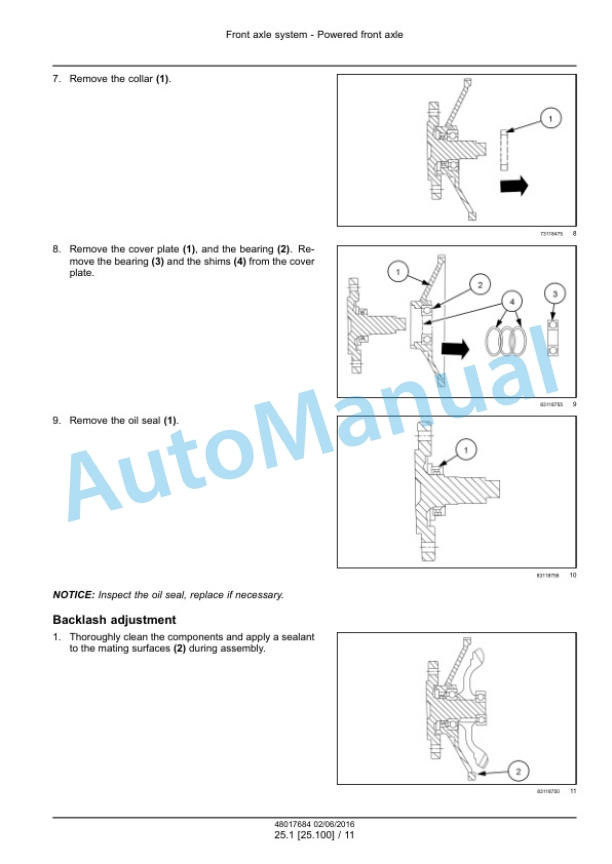 Alternative view of New Holland 20, 25 Boomer Compact Tractor Service Manual 48017684