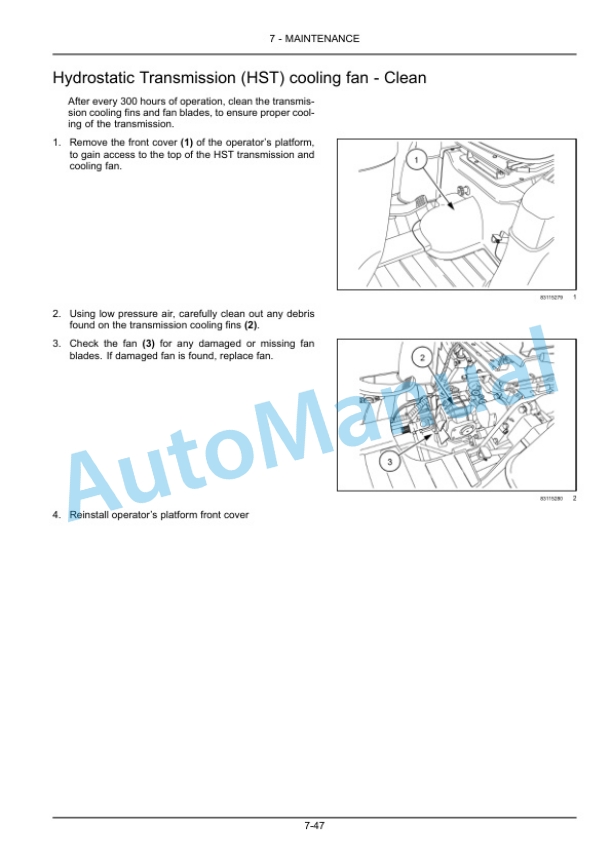 New Holland 20, 25 Boomer Stage IIIA Compact Tractor Operation and Maintenance Manual 48005950-5