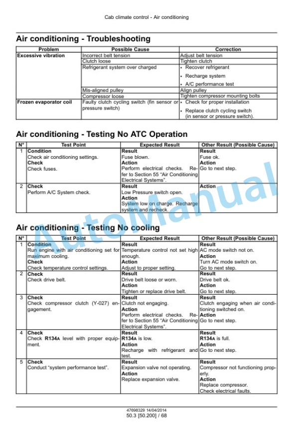 Alternative view of New Holland 200, 240 Speedrower Self-Propelled Windrower Service Manual 47698329