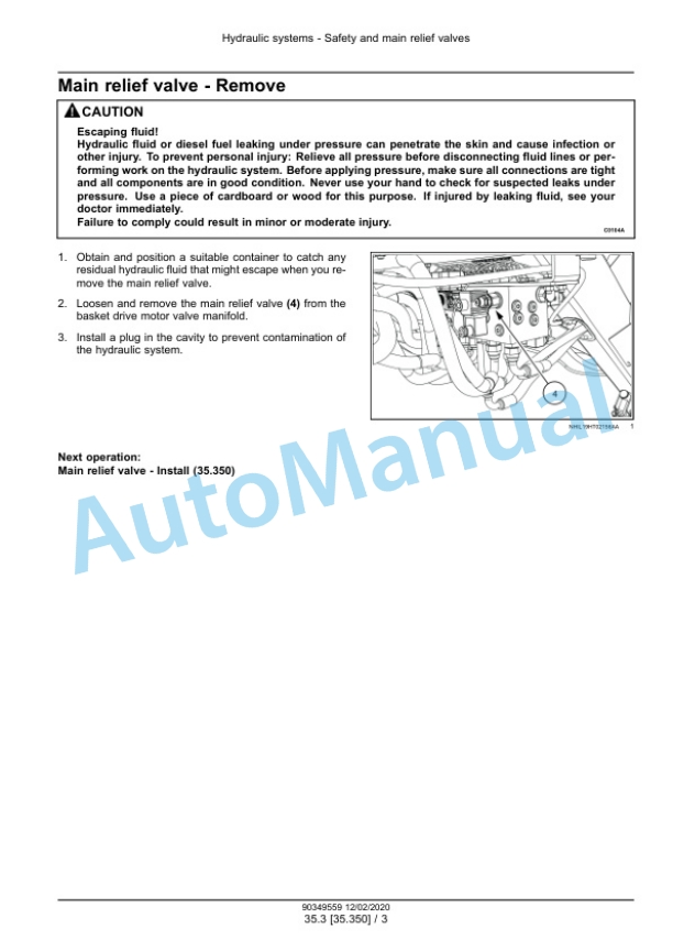 New Holland 230 Rolabar Basket Rake Service Manual 90349559-2
