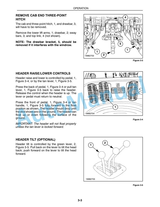 New Holland 2300BF With Auxiliary Hydraulic Operation and Maintenance Manual 86574146-3
