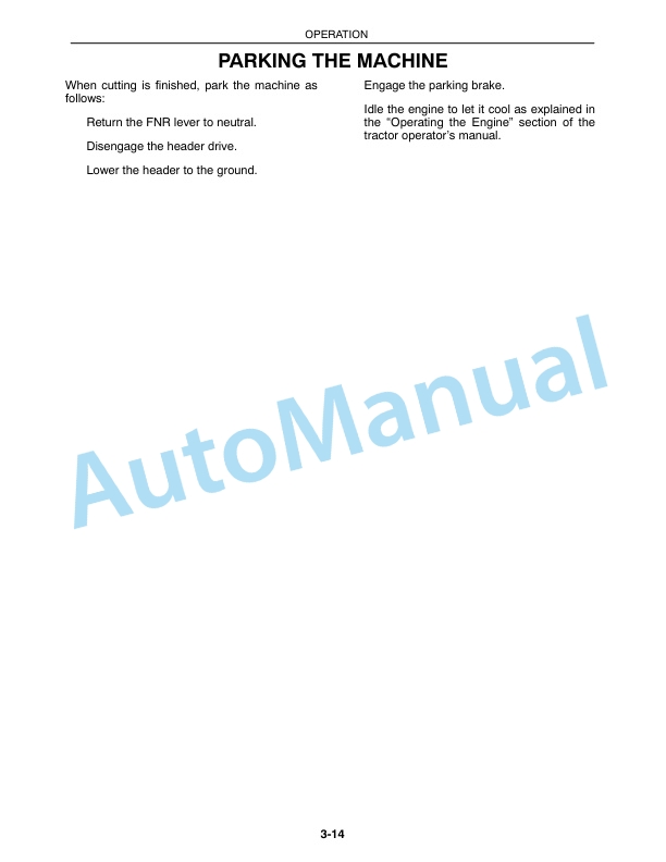 New Holland 2300BF With Auxiliary Hydraulic Operation and Maintenance Manual 86574146-4
