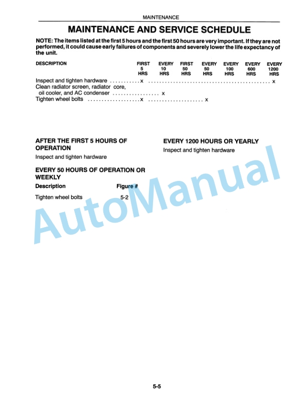 New Holland 2300BF With PTO Pump Operation and Maintenance Manual 86574145-5