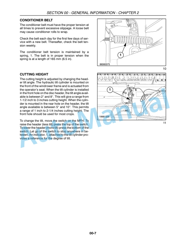New Holland 2353 Disc Header Repair Manual 87385437-2
