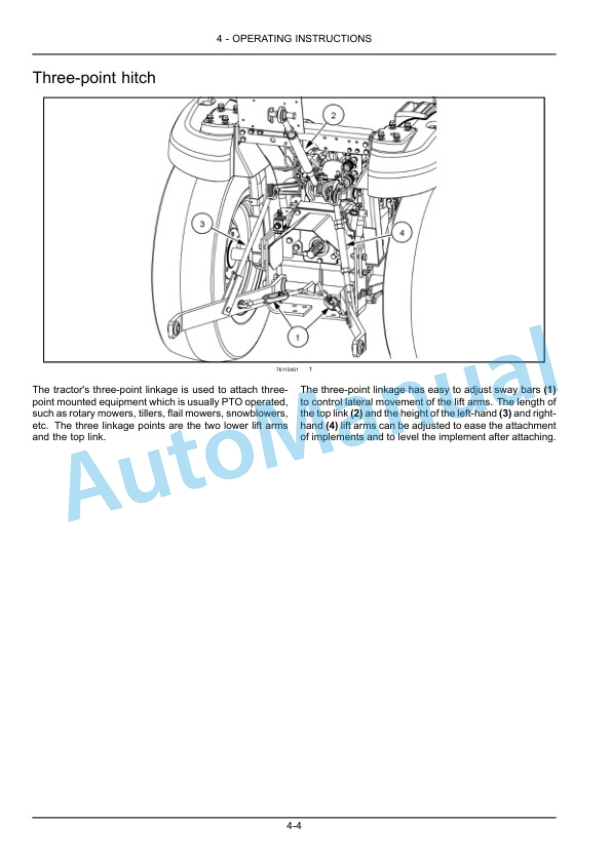 New Holland 24 Boomer Compact Tractor Operation and Maintenance Manual 47727071-3