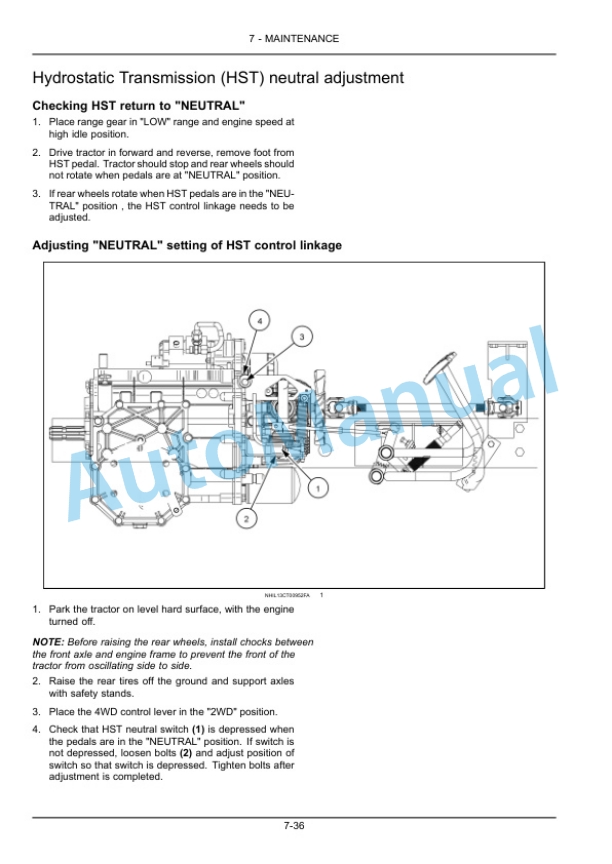 New Holland 24 Boomer Compact Tractor Operation and Maintenance Manual 47727071-5