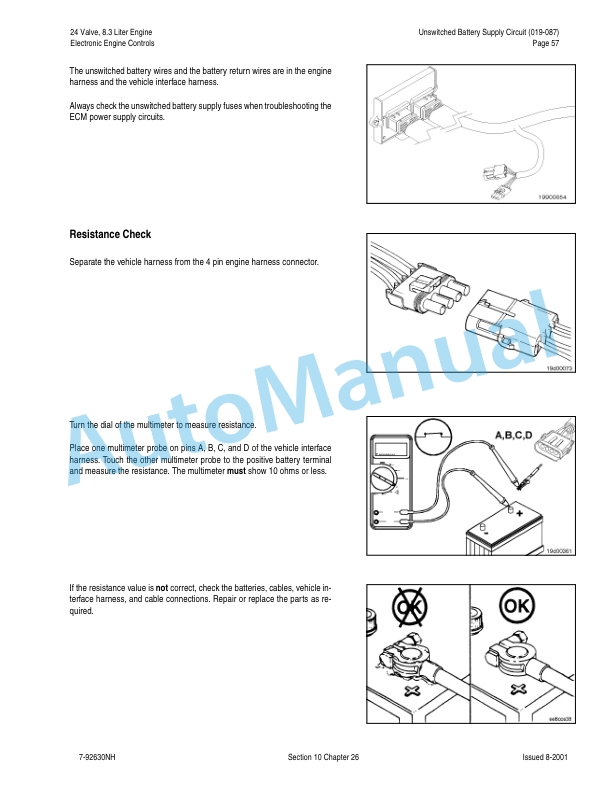 New Holland 24 Vavle, 8.3 Liter Engine Fuel System Repair Manual 87025679-5