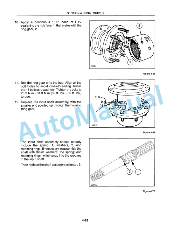 New Holland 2450, 2550 Repair Manual 86575157-4