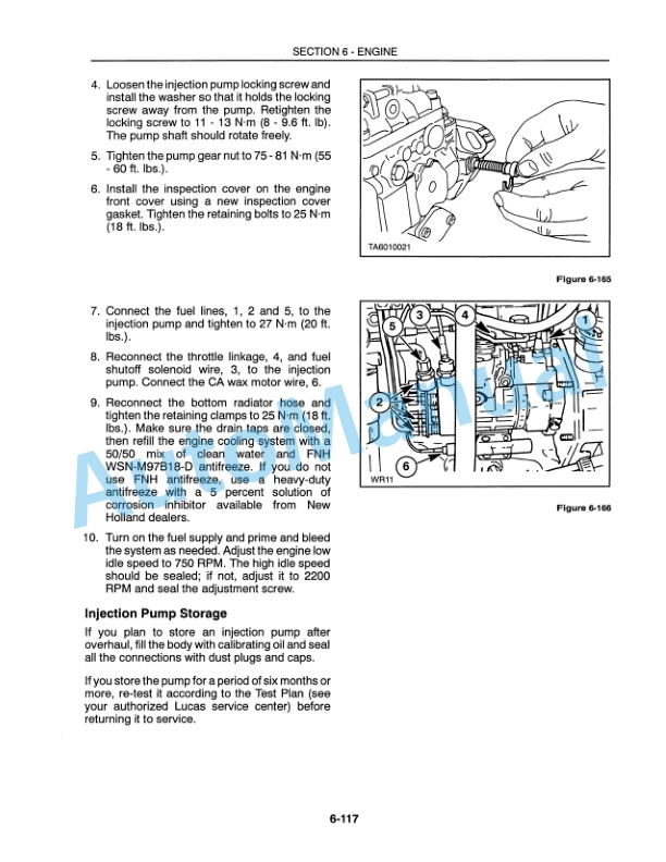 New Holland 2450, 2550 Repair Manual 86575157-5