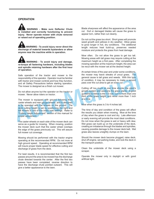 Alternative view of New Holland 266GMS Mid Mount - Side Discharge Mower Deck Operation and Maintenance Manual 47726367