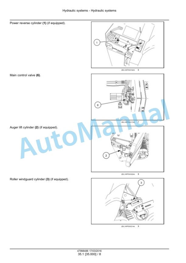 New Holland 300FP, 380FP Header Service Manual 47998488-2