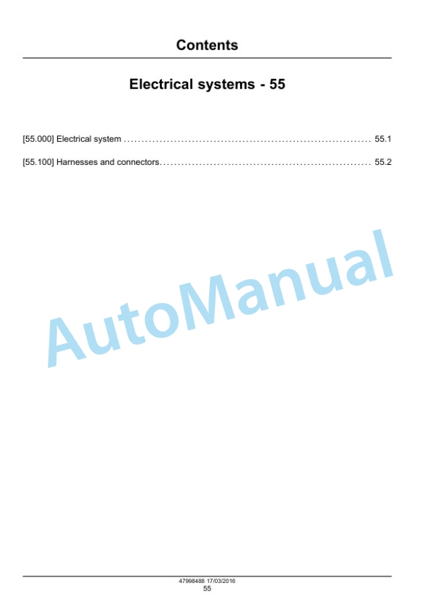 New Holland 300FP, 380FP Header Service Manual 47998488-3