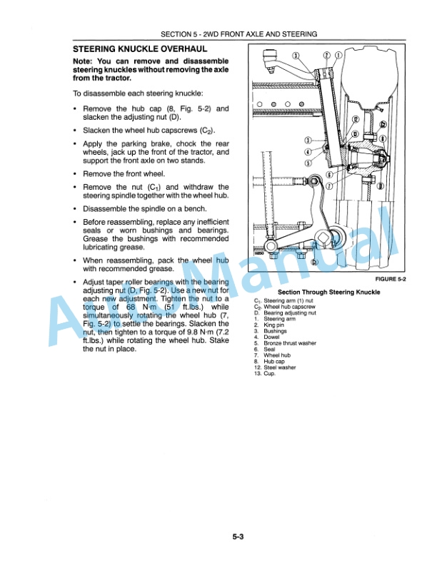 New Holland 3010S, 4010S, 5010S Tractor Repair Manual 86566833-5