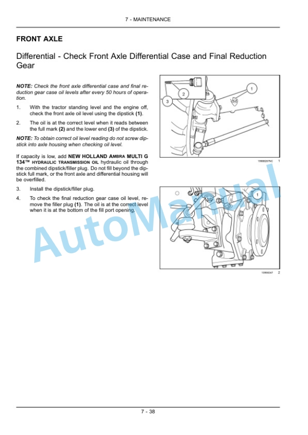 New Holland 3040, 3045, 3050 Boomer With Cab and CVT Transmission Compact Tractor Operation and Maintenance Manual 84382266-5