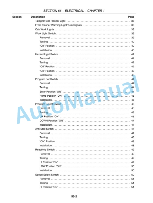 New Holland 3040, 3045, 3050 CTV Boomer Compact Tractor Service Manual 84126849A-4