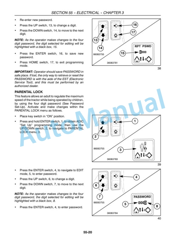 New Holland 3040, 3045, 3050 CTV Boomer Compact Tractor Service Manual 84126849A-5