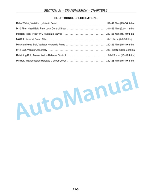 Alternative view of New Holland 3040, 3045, 3050 CTV Boomer Compact Tractor Service Manual 84126855