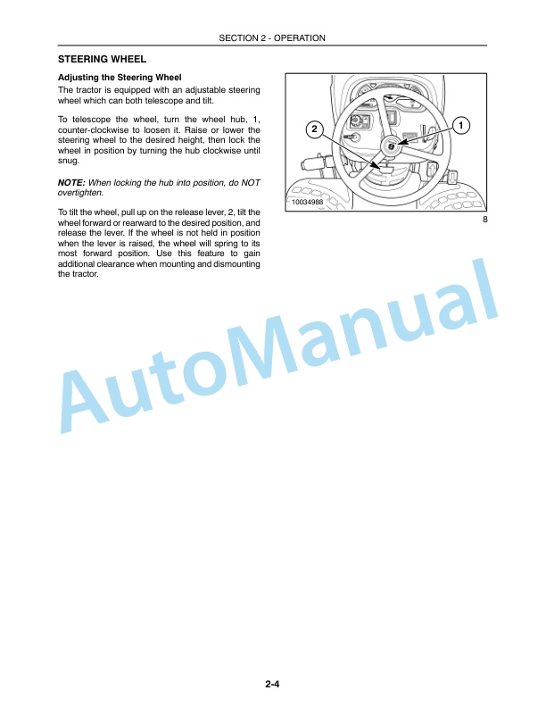 Alternative view of New Holland 3040, 3045 Boomer With Hydrostatic Transmission Tractor Operation and Maintenance Manual 87477122