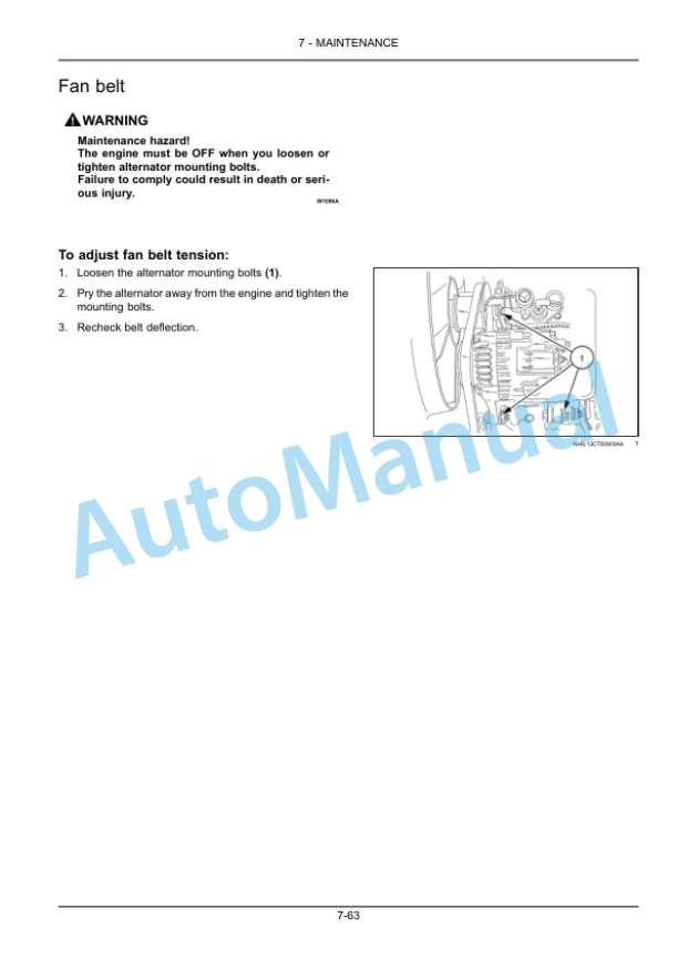 New Holland 3040 CVT, 3045 CVT, 3050 CVT Boomer Compact Tractor Operation and Maintenance Manual 47711718-5