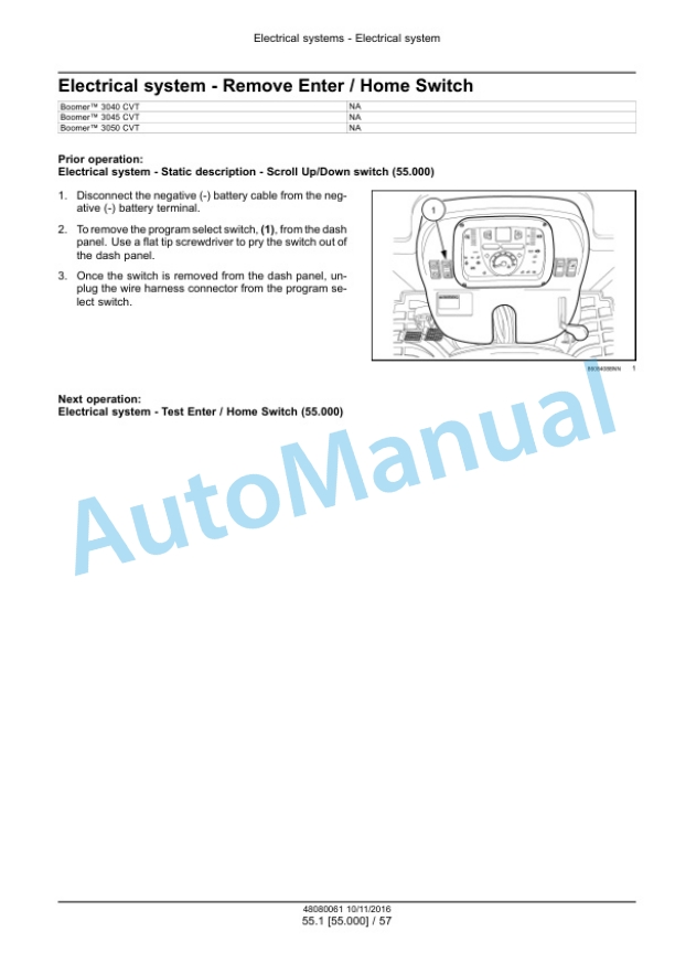 New Holland 3040 CVT, 3045 CVT, 3050 CVT Boomer Compact Tractor Service Manual 48082169-2