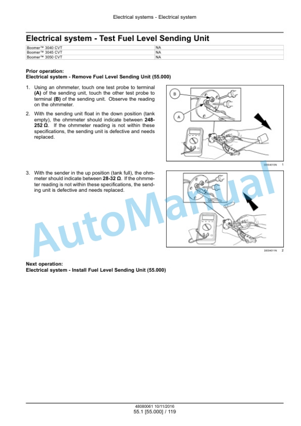 New Holland 3040 CVT, 3045 CVT, 3050 CVT Boomer Compact Tractor Service Manual 48082169-3