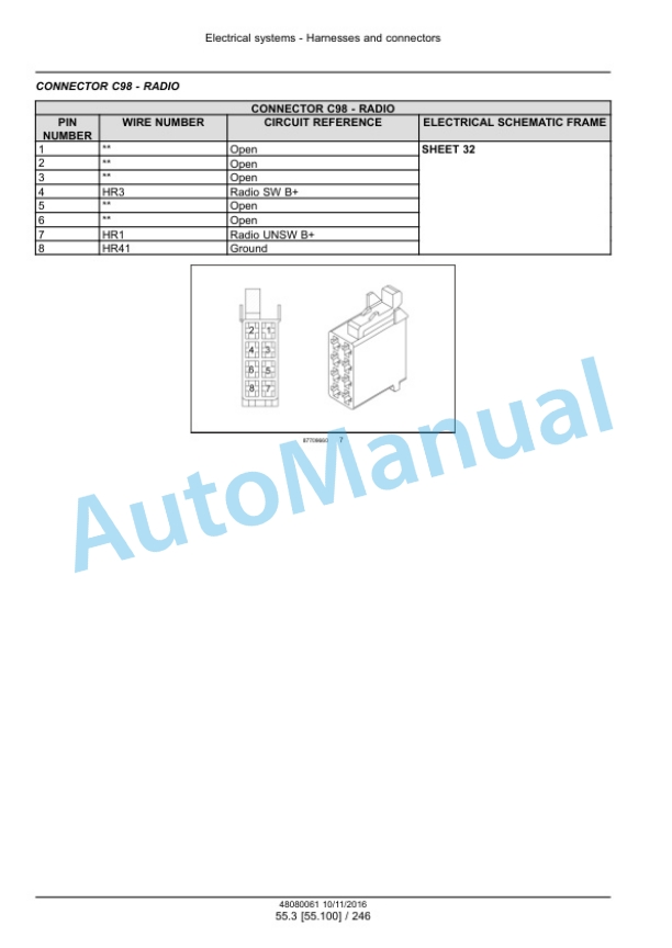 New Holland 3040 CVT, 3045 CVT, 3050 CVT Boomer Compact Tractor Service Manual 48082170-3