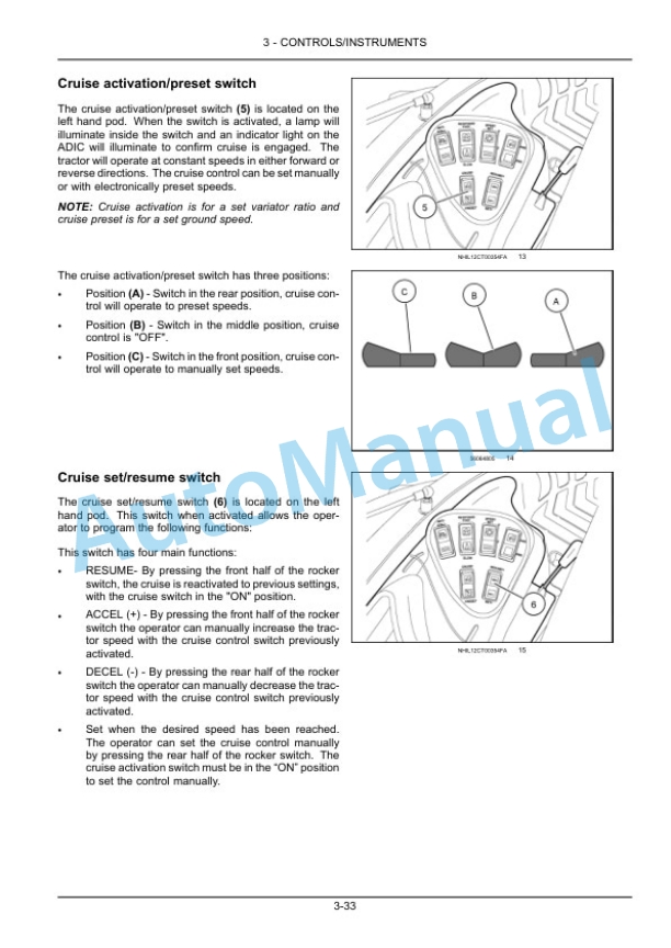 New Holland 3040 CVT, 3045 CVT, 3050 CVT Boomer With Cab and CVT Transmission Compact Tractor Operation and Maintenance Manual 84551016-3