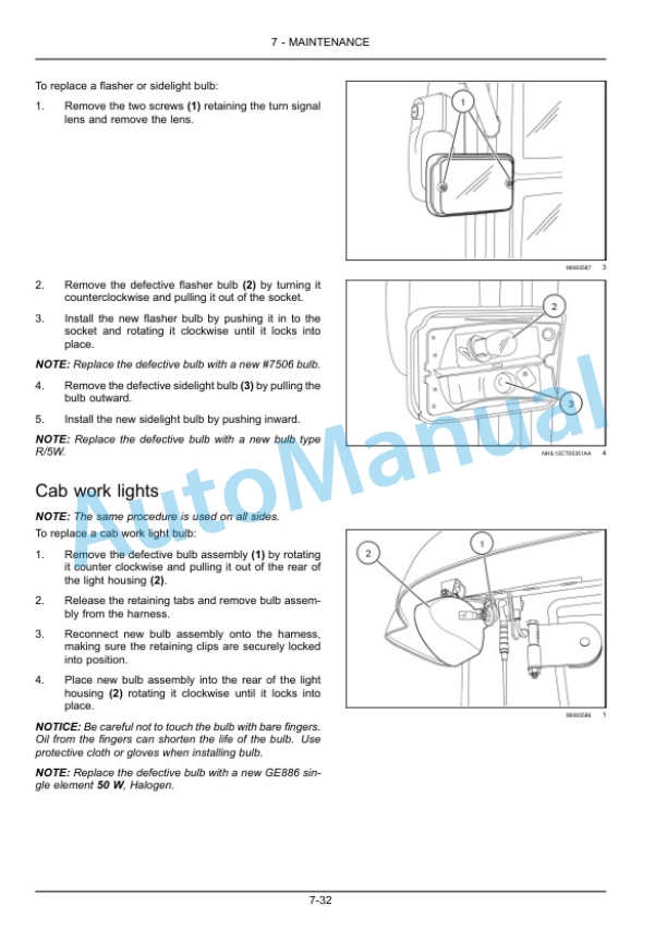 New Holland 3040 CVT, 3045 CVT, 3050 CVT Boomer With Cab and CVT Transmission Compact Tractor Operation and Maintenance Manual 84551016-5