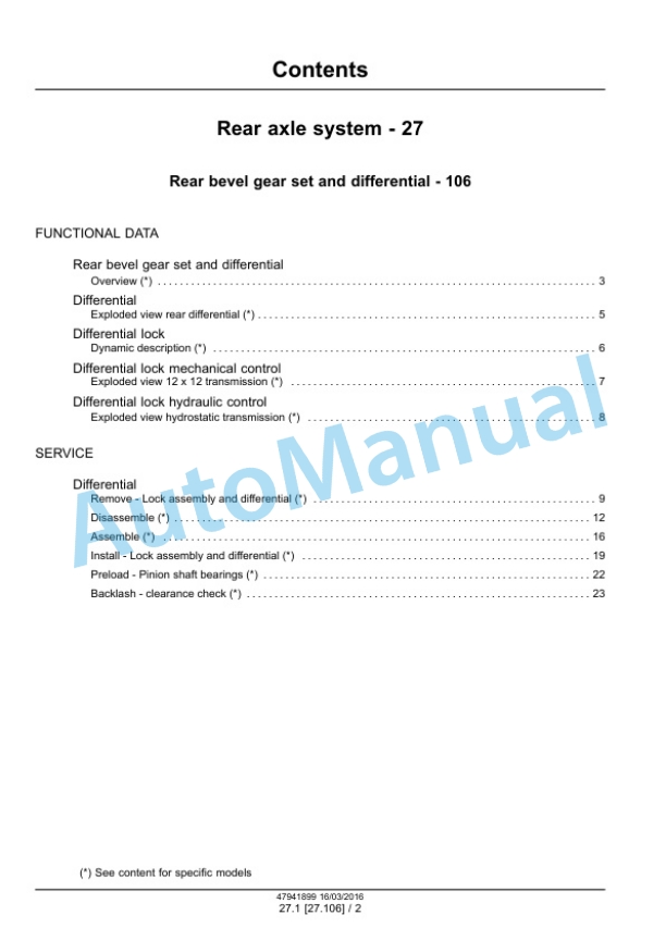 Alternative view of New Holland 33, 37 Boomer Tier 4B Final Compact Tractor Service Manual 47941899