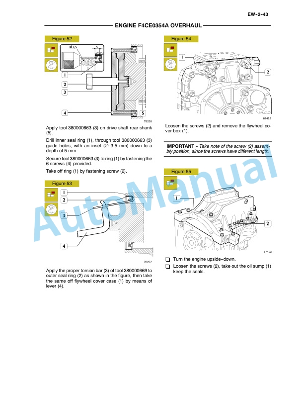 New Holland 334T, M2 Engine Service Manual 87458412NA-4