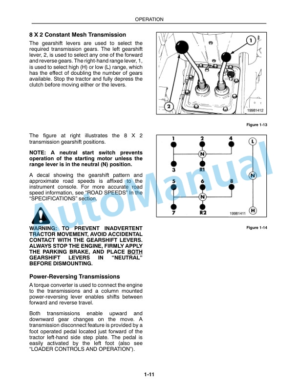 New Holland 345D, 445D, 545D Tractor Loader Operation and Maintenance Manual 86570567-2