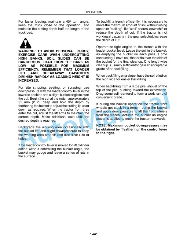 New Holland 345D, 445D, 545D Tractor Loader Operation and Maintenance Manual 86570567-3