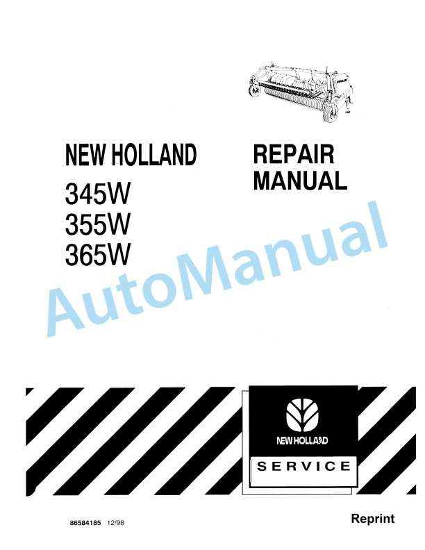 New Holland 345W, 355W, 365W Repair Manual 86584185