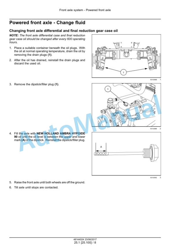 Alternative view of New Holland 35, 40 Workmaster Tier 4B Final Compact Tractor Service Manual 48144024