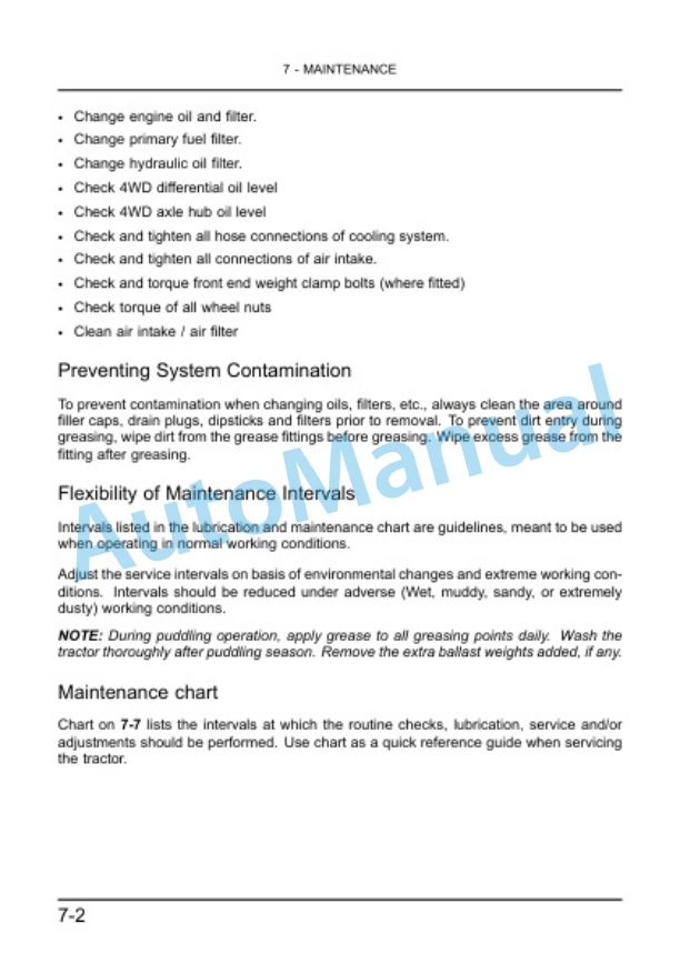New Holland 3510, 4010, 4510, 4710 Tractor Operation and Maintenance Manual 84591230-4