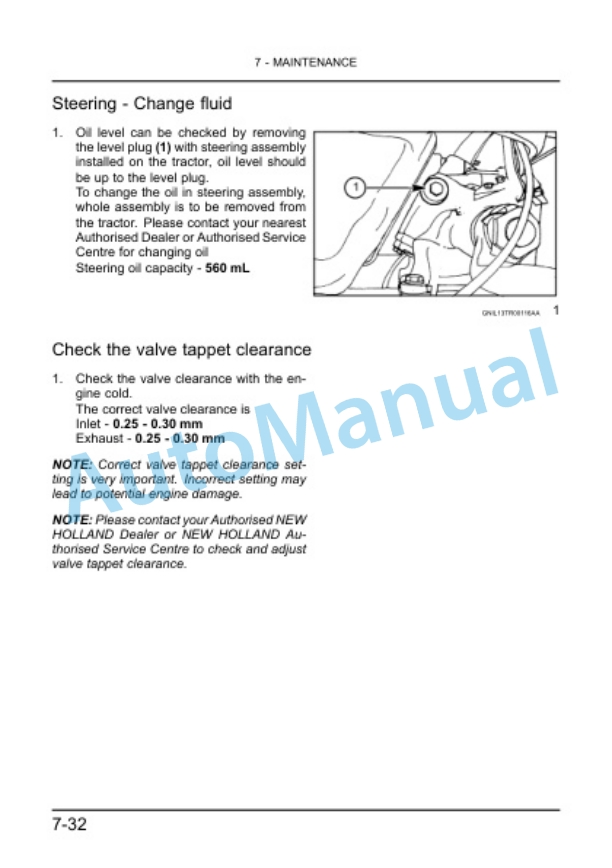 New Holland 3510, 4010, 4510, 4710 Tractor Operation and Maintenance Manual 84591230-5