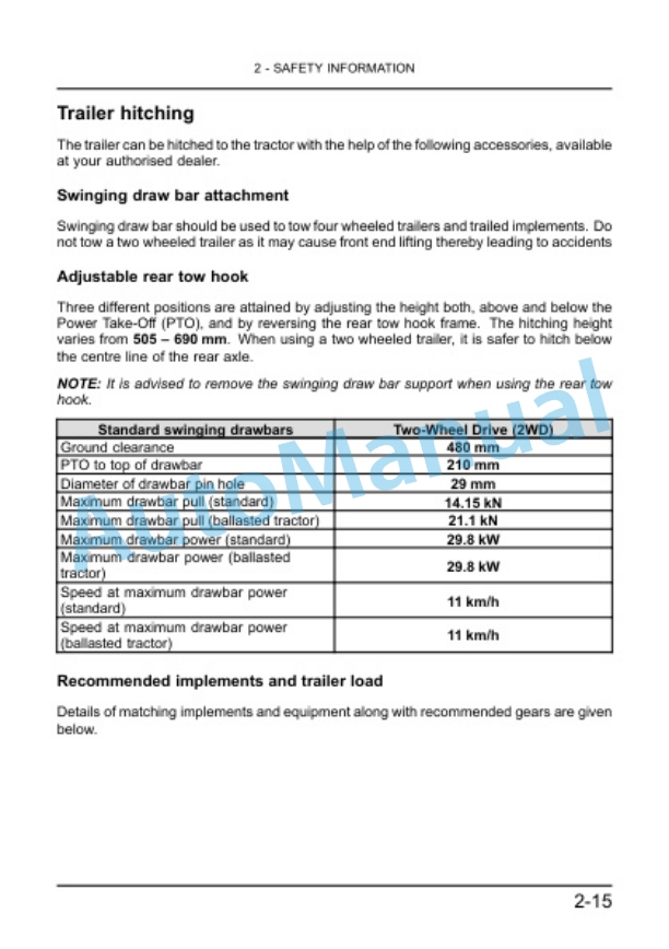 Alternative view of New Holland 3600-2 All Rounder Plus Tractor Operation and Maintenance Manual 48134657